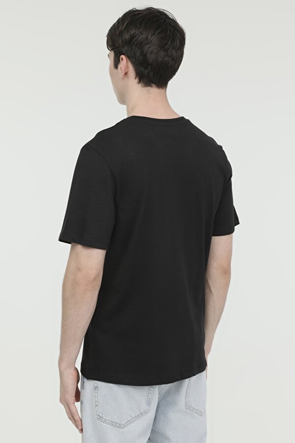 Jack & Jones JORLAFAYETTE TEE SS CREW Siyah Erkek Kısa Kol T-Shirt