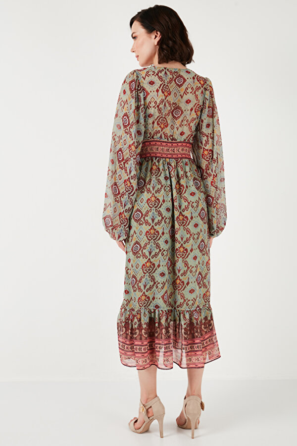 Lela Bayan Elbise 611EL499 HAKİ