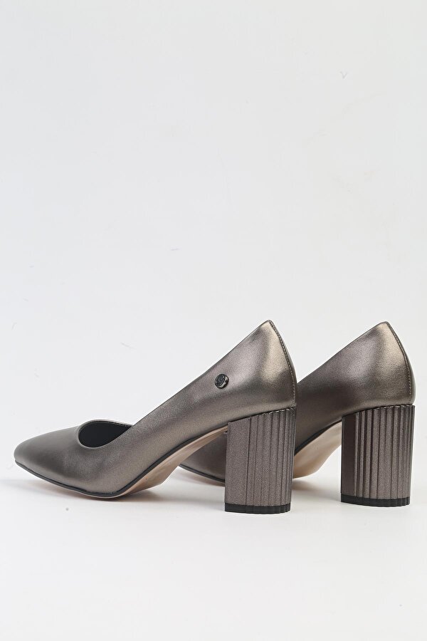 Pierre Cardin ® | PC-52574 - 3478 Platin Cilt-Kadın Topuklu Ayakkabı