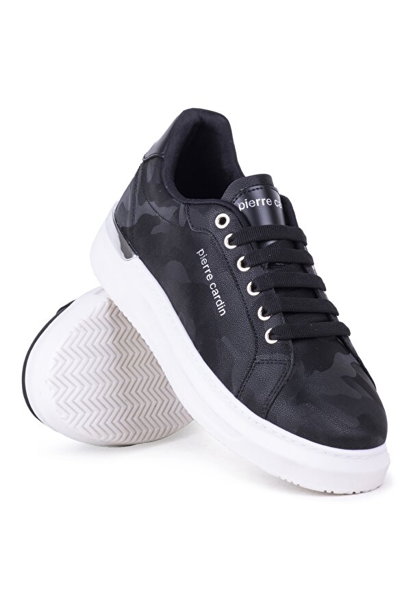 Pierre Cardin 28234 Erkek Sneaker Ayakkabı Beyaz Ayakkabı Siyah