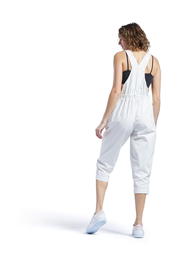 Reebok Cl Ts Overall Бежевый Женщина Комбинезон