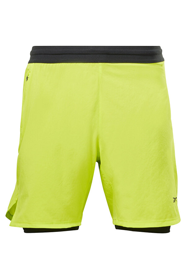 Reebok Speed 3.0 2 In 1 Sh Желтый Мужчина Шорты