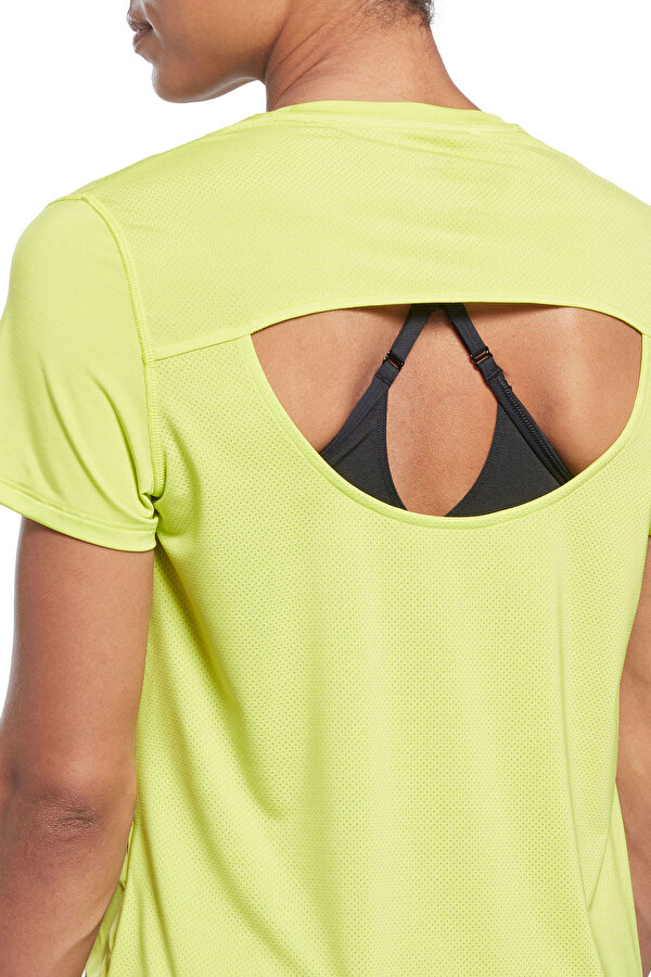 Reebok Ac Athletic Tee Желтый Женщина Футболка