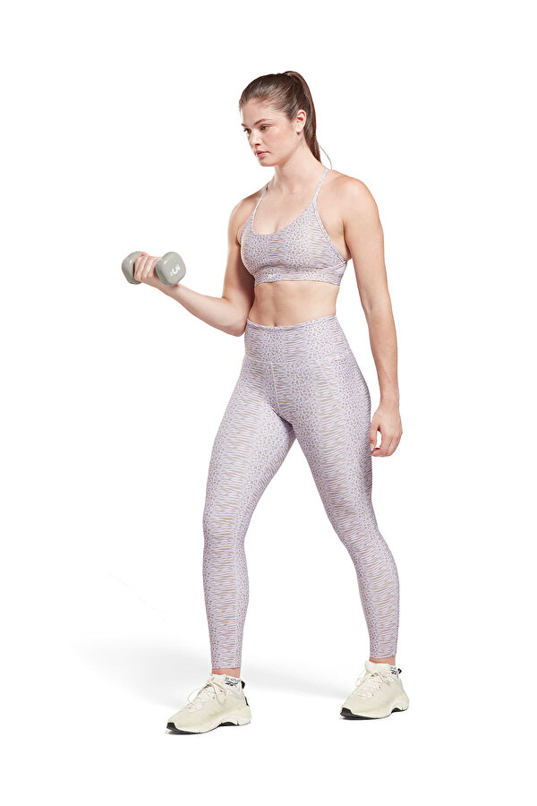 Reebok Lux Strappy Bra Aop Белый 005 Женщина Топ