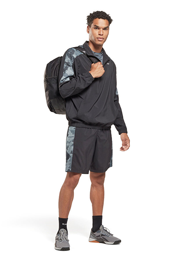 Reebok Train Camo 1/4 Zip Черный Мужчина Толстовка На Молнии
