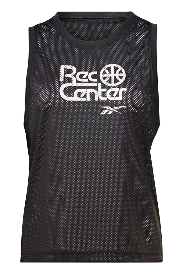 Reebok Wor Mesh Jersey Черный Женщина Майка