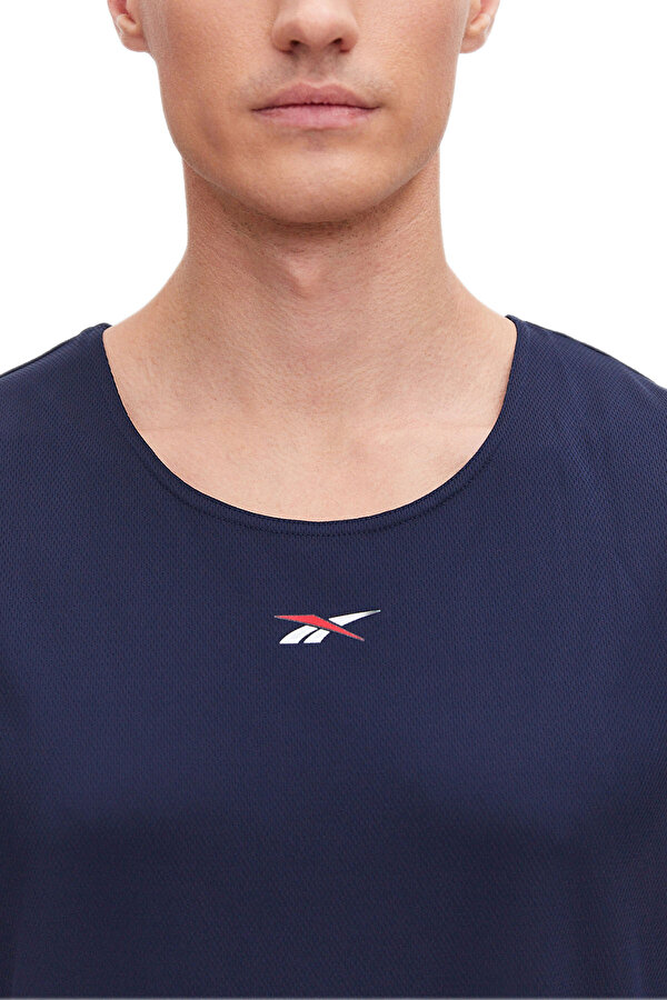 Reebok Bb Mesh Tank Синий Мужчина Майка