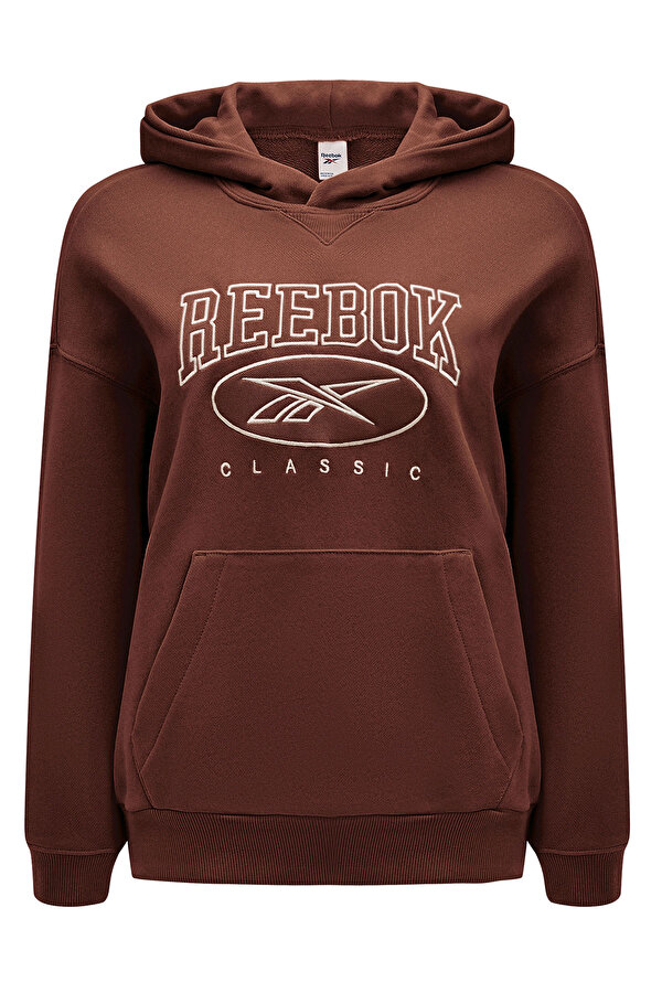 Reebok CL AE BIG LOGO FT HOODIE D BROWN Woman 449