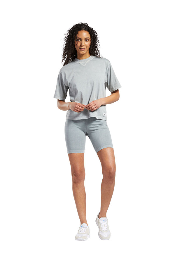 Reebok Cl Rbk Nd Boxy Tee Серый 016 Женщина Футболка
