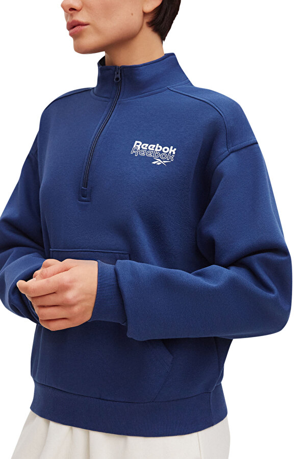 Reebok RIE 1/4 ZIP L NAVY BLUE Woman Sweatshirt