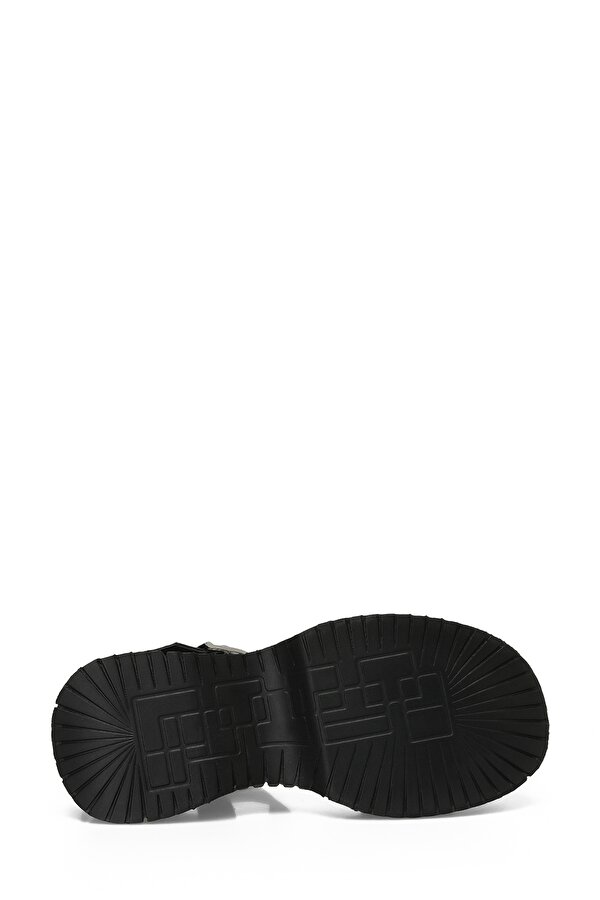 Butigo SHINY 4FX Siyah Kadın Kalın Taban Sandalet