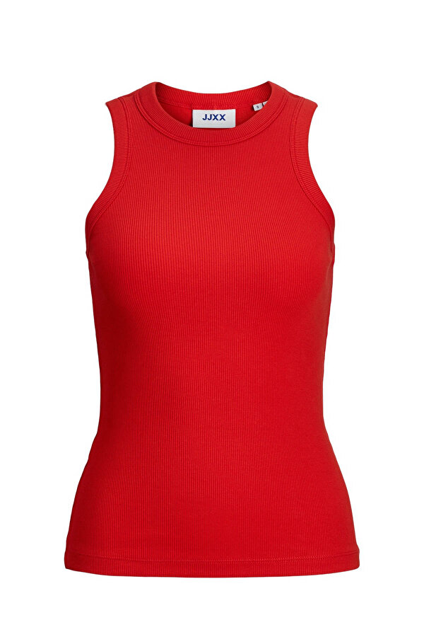 Jjxx JXFOREST STR SL RIB TOP J Kırmızı Kadın Atlet