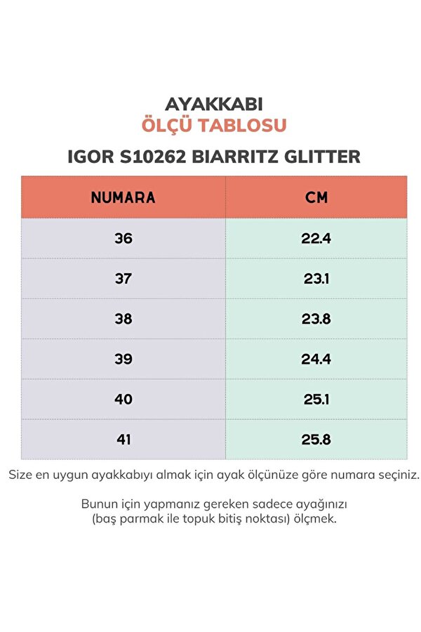 Igor Biarritz Glitter Kadın Sandalet S10262-135