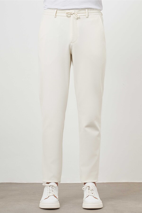 Morven Erkek Ekru Jogger Dynamic Fit Spor Pantolon
