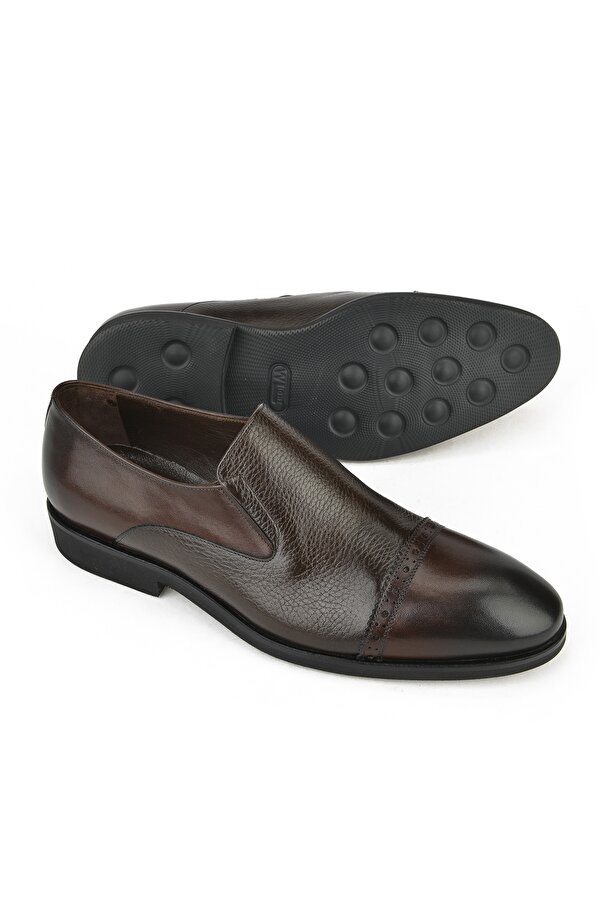 Ziya Erkek Hakiki Deri Ayakkabı 141145Z578 Kahve