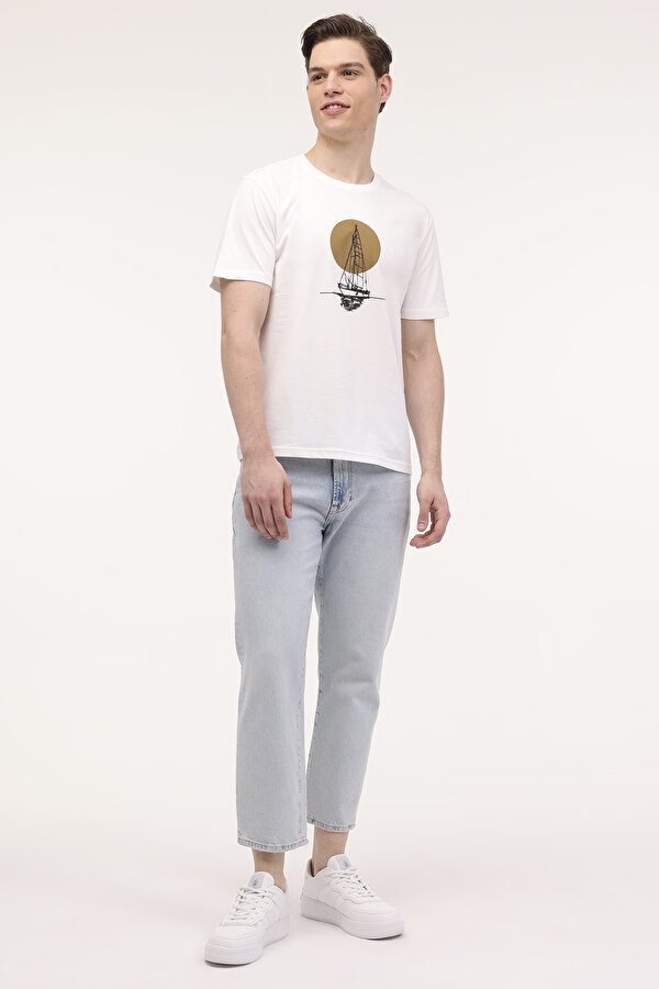 Lumberjack ML WILLY 11DS1004 4FX ECRU Man Sleeve T-Sh