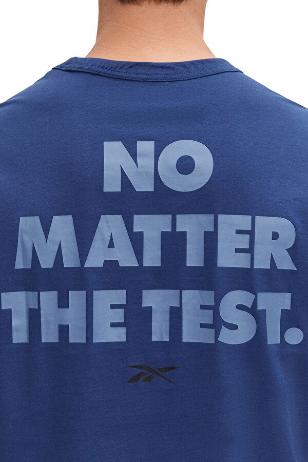 Reebok No Matter The Test Gfx Ss Синий 004 Мужчина Футболка
