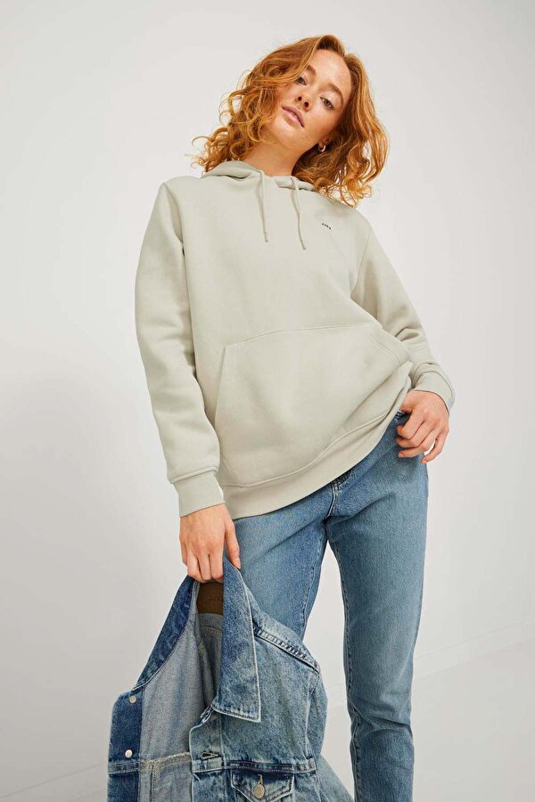 Jjxx JXABBIE RLX LS EVERY HOOD Ekru Kadın Sweatshirt