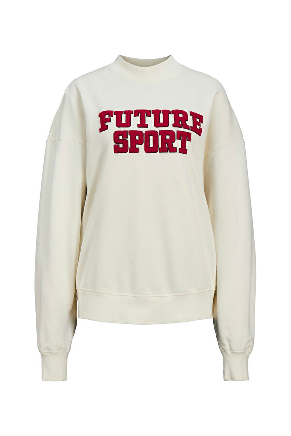 Jjxx JXRIRI LOOSE LS CREW SWEA Bej Kadın Sweatshirt