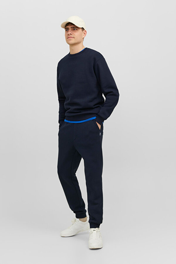 Jack & Jones JJEBRADLEY SWEAT CREW Lacivert Erkek Sweatshirt