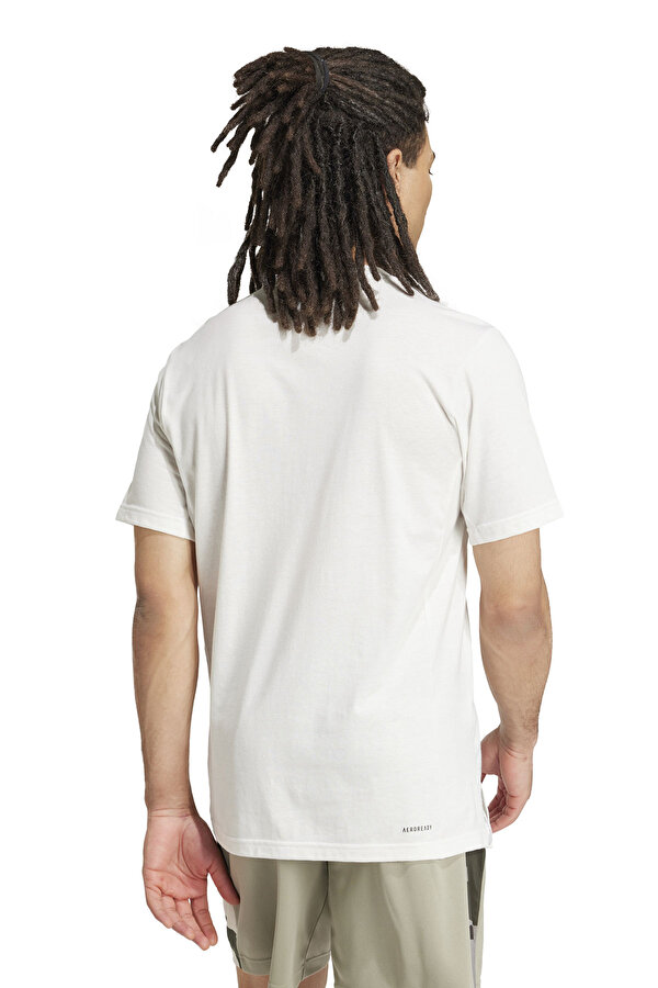 adidas CAMO BIG LOGO T Beyaz Erkek Kısa Kol T-Shirt