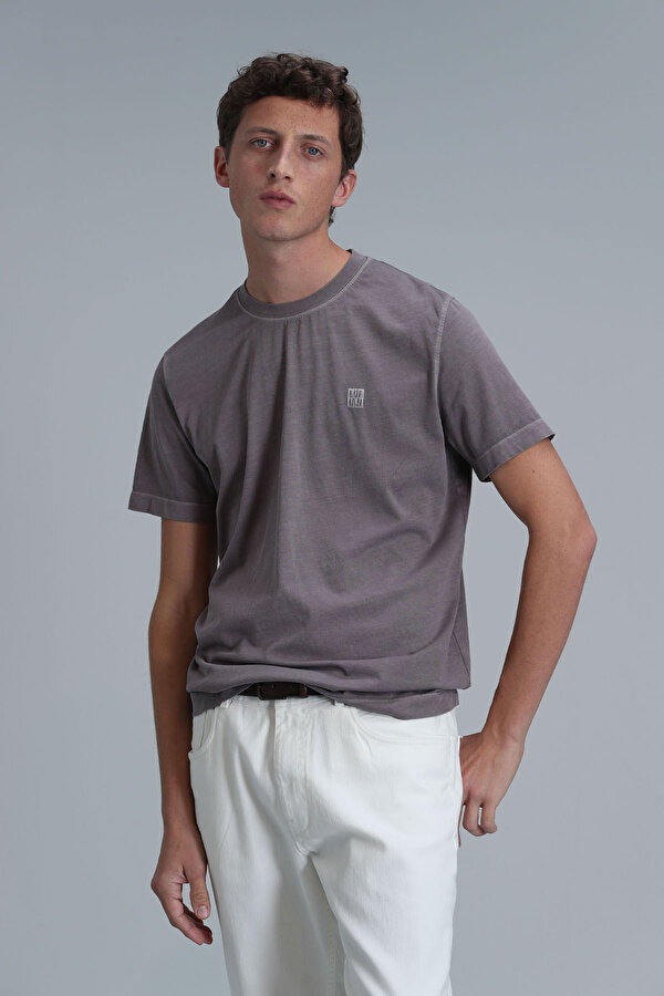 Erkek Sarder Basic T-Shirt 111020216 Vizon