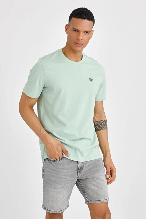 Lumberjack T-SHIRT BASIC SMALL LOGO L GREEN Man Sleeve T-Sh