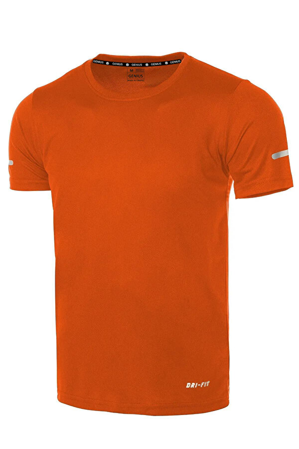 GENIUS STORE Erkek Nem Emici Hızlı Kuruma Atletik Teknik Performans Spor T-shirt Drıfıt-kısakol