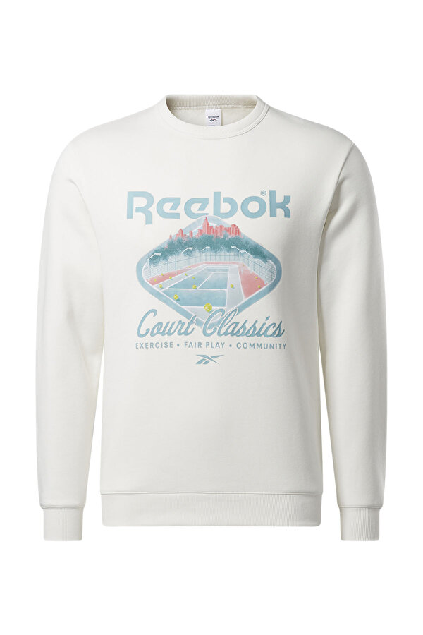 Reebok CL COURT SPORT CREW ECRU Unisex 060