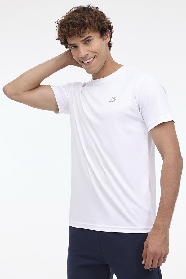 Kinetix M-SN97 BASIC PES C NECK T Beyaz Erkek Kısa Kol T-Shirt