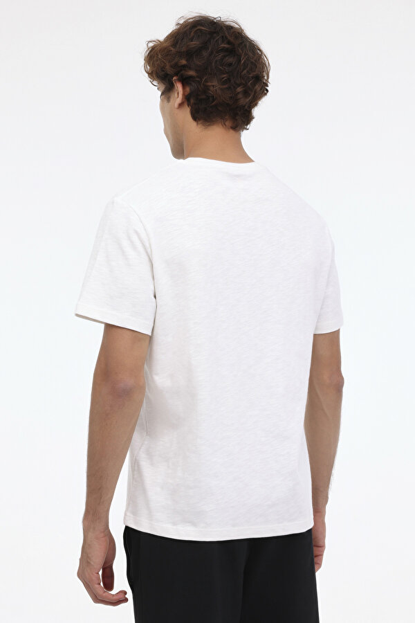 Timberland Short Sleeve Graphic Slub Beyaz Erkek Kısa Kol T-Shirt
