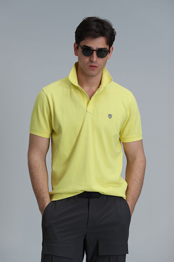 Lufian Erkek Polo Yaka T Shirt 111040164 SARI