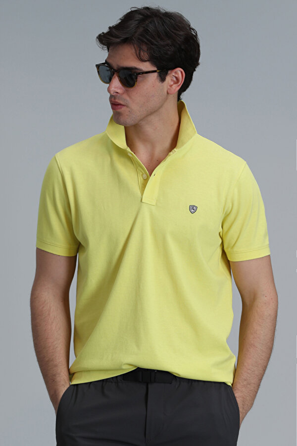 Lufian Erkek Polo Yaka T Shirt 111040164 SARI