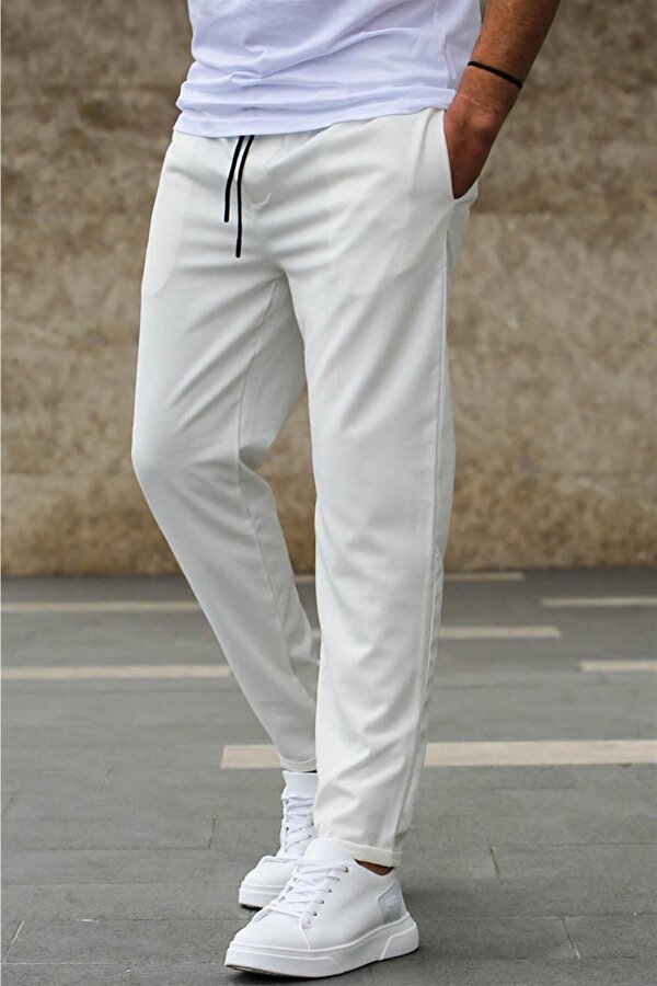 Madmext Beyaz Jogger Pantolon 4242