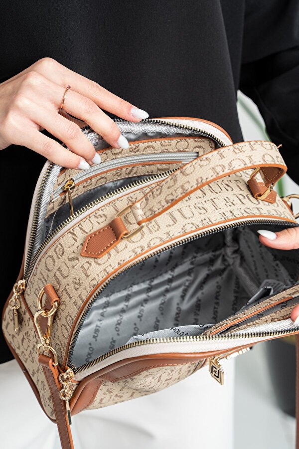 Just Polo Kadın 4 Bölmeli Uzun Askılı El ve Omuz Çantası Çapraz Çanta 29x19cm PBU5702