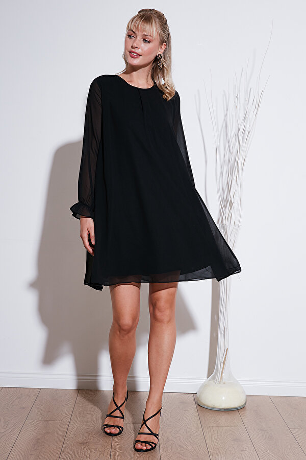 Lela Bayan Elbise 611EL303 SİYAH