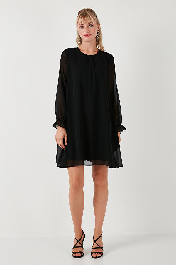 Lela Bayan Elbise 611EL303 SİYAH