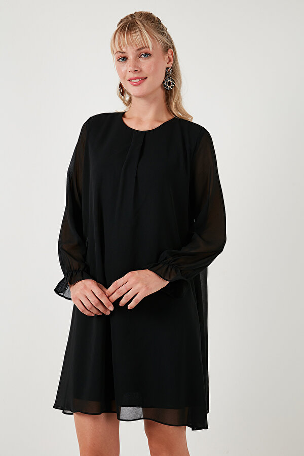 Lela Bayan Elbise 611EL303 SİYAH