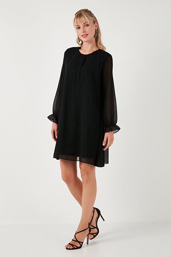 Lela Bayan Elbise 611EL303 SİYAH