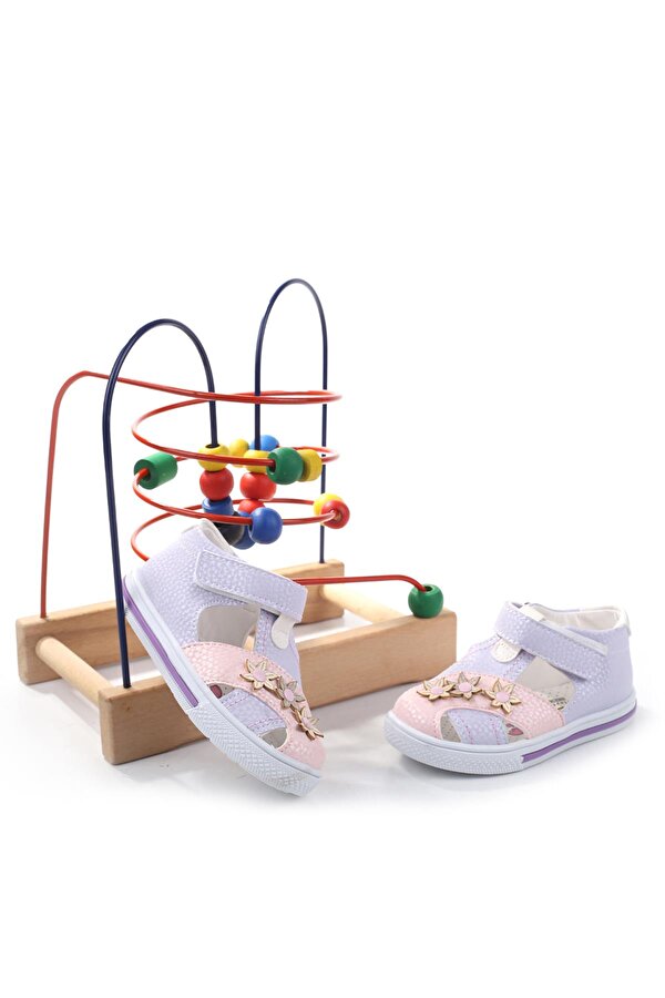 ŞİRİNBEBE Şirin Bebe 1716 Kız Bebek Ortopedik Ayakkabı Sandalet
