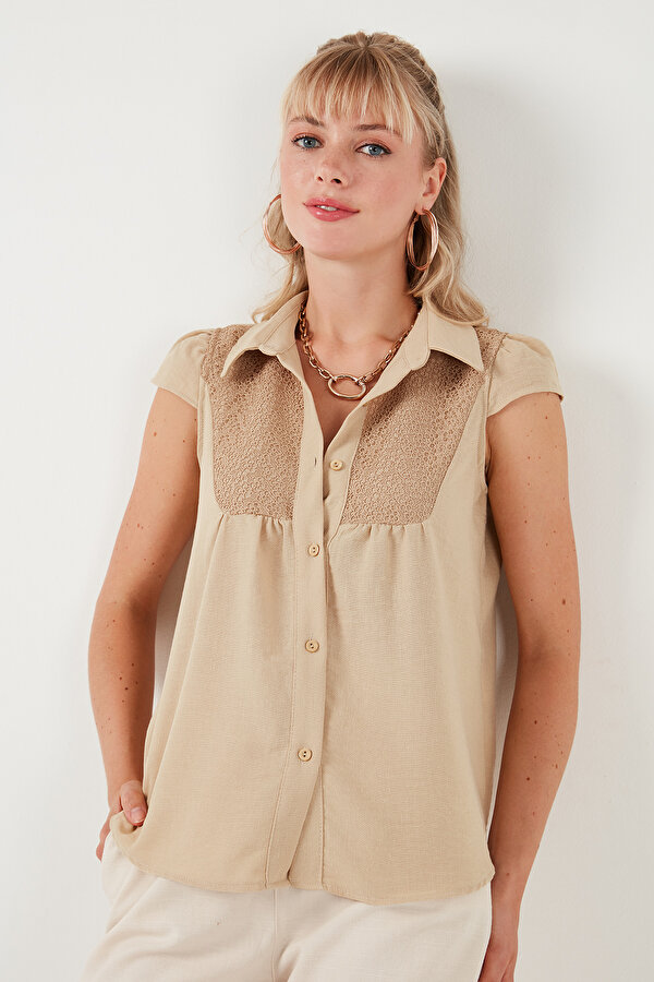 Lela Bayan Gömlek 611GO0215 TAŞ