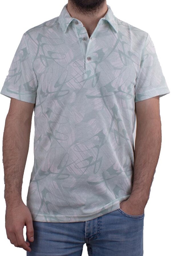 Twister Jeans 2278 Yeşil Polo Yaka Erkek T-Shirt
