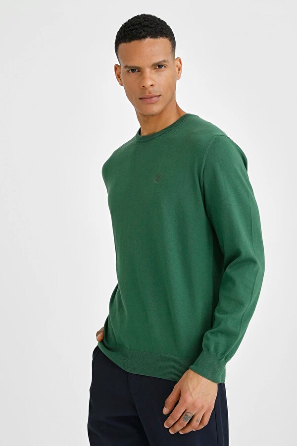 Lumberjack PULLOVER CREW NECK OVERDY GREEN Man Suandter