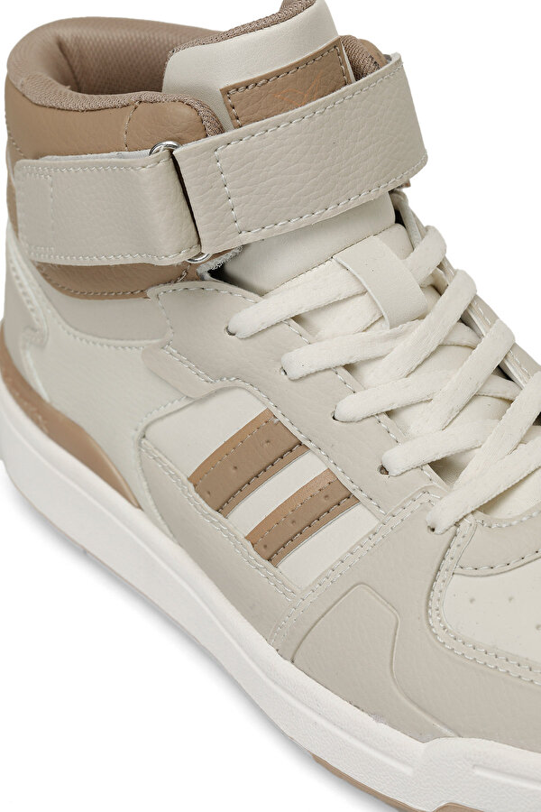 Kinetix WILMO PU HI W 4PR Ekru Kadın High Sneaker