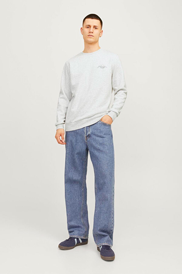 Jack & Jones JJFERRIS SWEAT CREW NECK Beyaz Erkek Sweatshirt