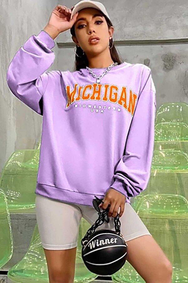 Madmext Mad Girls Lila Sweatshirt MG785