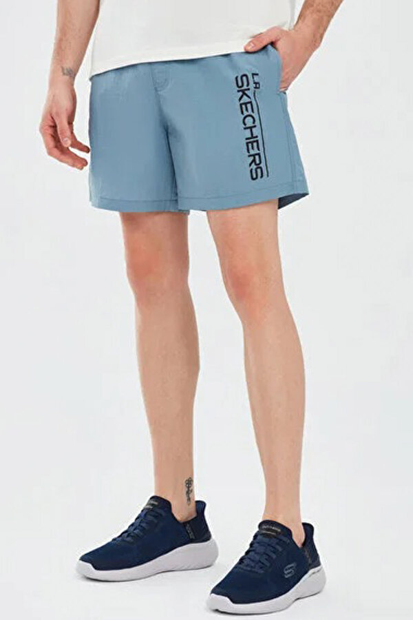 Skechers Swimwear M 5 inch Swimsho Mavi Erkek Deniz Şortu