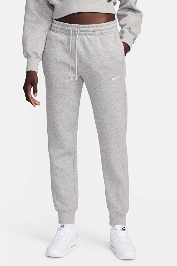 Nike W NSW PHNX FLC MR PANT Gri Kadın Eşofman Altı