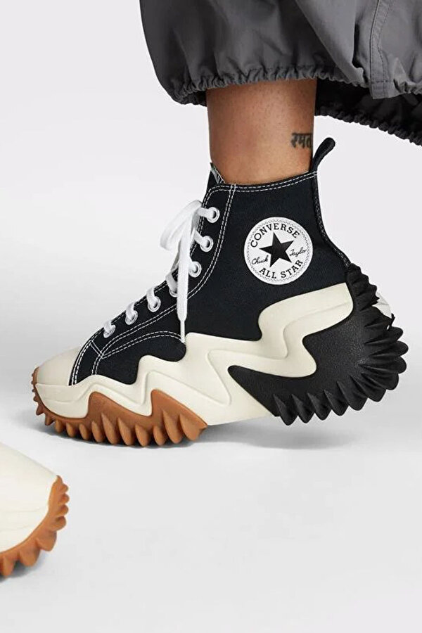 RUN STAR MOTION CANVAS PL Siyah Kadın High Sneaker - Görsel 3