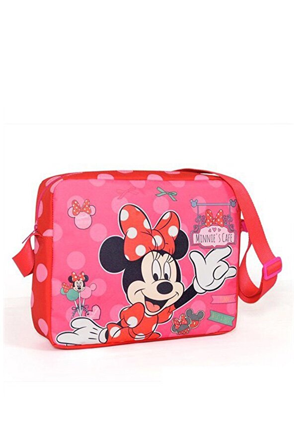 Mınnıe Mouse Postacı Çanta Kırmızı - Pembe /